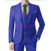 Smoking da sposo Blu/Rosso/Viola/Verde/Cachi/Arancione/Rosa Smoking da sposa uomo Eccellente Giacca da uomo Giacca da 3 pezzi (giacca+pantaloni+cravatta+gilet) 82