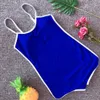 MJ-78 Solid One Piece Baddräkt Sexig Bandage Baddräkt Bikinis Kvinnor Sommar Badkläder Baklösa Beachwear Kvinna Bodysuit Monokini