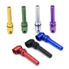 DHL Cross-Border Style Aluminum Alloy Metal Snuff Snorter Dispenser Nasal Tube Bottles 70MM Smoking Snuff Straw Sniffer Snorter Nasal Pipe