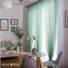 Sheer Curtains of tereon white window screen direct sale solid color fabric engineering special price curtain