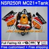 注入ホンダNSR 250R 250R 250 R MC21 PGM3 NSR250R 90 91 92 93 Movistar Blue 264Hm.16 NSR250 RR NSR250RR 1990 1991 1991 1991