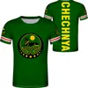 CHECHNYA t gömlek ücretsiz özel yapılmış isim numarası grozny t-shirt baskı bayrak kelime rus rusya rossiya argun gudermes çeçen giysileri