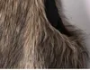 Новые женские Поддельный Fox Fur Vest Короткие Пушистый Shaggy женщина Поддельные меховой жилет Мода Плюс Размер Меховые Жилеты Высокое качество Жилет Gilet