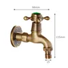 Alta qualidade de bronze antigo jade torneiras decorativas único frio bibcocks máquina lavar torneira jardim ao ar livre faucet4204262