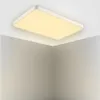 LiteMood Rectangular LED Ceiling Light: Ultra-Thin Modern Nordic Lamp for Bedroom, Living Room, Aisle, Balcony & Restaurant - Night Light Included