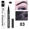 Drop Ship CMAADU Makeup Liquid wenkbrauw Potlood Waterdicht Langdurig 4 Vork Tips Zwart Koffie Microblading Wenkbrauw Tattoo Pen