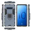 Supporto per anello Custodia per cavalletto Armatura Rugged Dual Layer per iPhone 6 6S 7 8 PLUS XR XS XS MAX Galaxy S9 S10 PLUS150 pezzi / lotto