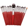 20 PCs Make -up Pinsel -Set Fond de teint Eyebrow Foundation Pulver Concealer Rouge Pinsel Set Professionelle Werkzeuge