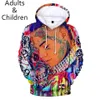 3D 6ix9ine Hoodies 소년 소녀 스웨터 하라주쿠 가을 아이들 두건을 쓴 새로운 3D 인쇄 6ix9ine 까마귀 남자 여성 캐주얼 풀오버