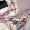 Women039S Scalf Fashion Lady Silk Scalves Floral Print Ov i Szalki Pashmina Faulard Femme Marka podłużna Bandanas Nowy Sjaal 4092373