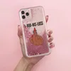 Zrób pieniądze Cash Black Head Girls Girls Sparkle Płynne Glitter Phone Case Fundas Cover dla iPhone 11 12 Mini X XS XR Max Pro 7 7Plus 8Plus 6 skrzynki