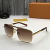 new fashion classic sunglasses attitude sunglasses gold frame square metal frame vintage style outdoor design classical model 0259288L