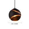 Lampade a sospensione nordiche Luci a sfera rotonde in vetro E27 Lampada a sospensione a sospensione a LED Apparecchio Loft Soggiorno per bambini289c