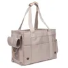 Size:40*18*26 cm Waterproof Nylon Stripe Pattern Net Dog Pet Carrying Handbag Large Capacity portable Outdoor Hiking Tote Handle Bags