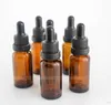 E liquid Empty Glass Bottles 10ml 15ml 20ml 30ml 50ml 100ml Brown Perfume Essential Oil Bottles With Black Childproof Tamper Caps