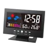 LCD digitale temperatuur vochtigheidsmeter thermometer hygrometer kalender wekker weersverwachtingstation
