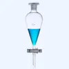 Lab Supplies 1 /250ml High Quality Pear-Shaped Split Cone Funnel Liquid with Grinding Plug Glass