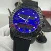 NUOVI orologi da uomo PROFESSIONALI Display elettronico al quarzo con doppio fuso orario orologio di lusso VB5010221B1W1 Orologi da polso in pelle intrecciata