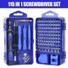 iphone fix tool Screwdriver Set Precision 115 In 1 Magnetic Torx Hex Bit Screw Driver Bits Insulated Multitools screw driver5937814142623