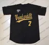 Custom 2021 Vanderbilt Commodores Baseball Swanson 8 Isaiah Thomas 16 Martin 22 Jack Leiter 51 Bradfield Jr 80 Rocker CWS Maglia da uomo giovanile