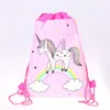 10 pcs Unicorn Drawstring Bags Kids Backpack Girls Boys Pouch Gift Bags Children School Travel Storage Bags Schoolbag BY06755572703