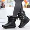 Hot Sale-Women Toning Shoes Winter Warm Plus Velvet Short Boots Sneakers Waterproof Platform Female Swing Shoes Fitness shoes