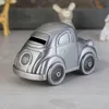 Vintage Zinc Alloy Car Shaped Coin Bank Money Box High Quality Pewter Finish Piggy Saving Pot Metal Crafts Gifts for Boy Kids