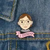 Portret Email Revers Pin Vriendelijk Moeder Broche Ik Dissidentie Badge Accessoires Vrouwen Gezicht Dragen Bril Sieraden Cadeau Voor Liefde Je Moeder