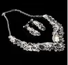 Collier de mariage de la mariée, costume de boucle d'oreille, robe de mariée, cadeaux, accessoires, collier de diamants coréen