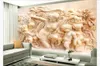 3D пользовательские обои home decor фото обои HD Deluxe Villa Европейский Ангел Купидон рельефный телевизор диван фон фреска обои для стен