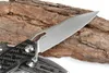 1 STKS Nieuwe Kogellager Flipper Vouwmes D2 Satijn Blade Koolstofvezel + Staal Blad Handle Outdoor EDC Zakmessen