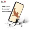 2021 Shock Proof Phone Fodral Back Cover Shellwood TPU Gullig Dolphin för iPhone 6S 7 8 Plus 11 XS XR X Max Anpassad design