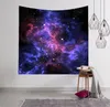 Resim Bohemian Plaj Havlusu Masa Örtüsü Battaniye Asma 150 * 130cm Şaşırtıcı Gece Starry Sky Yıldız Goblen 3D Baskılı Duvar