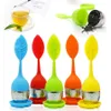 Silicone Tea Infuser Reusable Rostfritt Stål Silter Lös Tea Steper Tea Ball Herbal Spice Filter Köksredskap JK2006XB