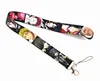 20 piezas Black Butler Lanyards Correa insignia titular llavero tarjeta de identificación pasaporte gimnasio móvil insignia titular cordón llavero