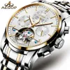 AESOP MENS WATKES Top Brand Luxury Automatic Mechanical Watch Men Men Stainless Steel Tourbillon Watch Men Relogio Massulino9751836