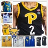 Pitt Pittsburgh Panthers #13 Steven Adams 4 Jared Wilson-Frame Gerald DrumGoole Jr. 12 Abdoul Karim Coulibaly Blue White Basketball