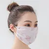 US STOCK Summer Women Scarf Face Mask 27 Styles Silk Chiffon Handkerchief Outdoor Windproof Half Face Dust-proof Sunshade Masks