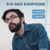 oem s10 earphone earphones headphones earbuds for iphone 6 plus samsung s9 s8 s7 plus for jack in ear wired 3 5 مللي متر أسود وأبيض eoig955