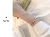 Bracciale Mezza Luna Bracciale Coreano con Perle Semplici da Donna in Pietra Flash