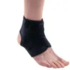 Unisex Black Adjustable Ankle Foot Ankle Support Elastic Brace Guard Protector Football Basketball Outdoor Sports Accessories