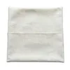 16x16 Blank Linen Pocket Pillow Case Plain Poly Burlap Books Cushion Pillow Cover for Personalized Sublimation