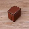 Watch Box Luxury Faux Leather Flip Proste Bransoletka Zegarek Pudełko Z Poszewka Poszewka Pakiet Bransoletka Uchwyt Stojak Nowy