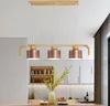 Wood Modern Pendant Lights LED Kitchen Lights LED lamp Hanging Lamp Kitchen Table Bedroom Bar Counter Lighting Fixtures MYY