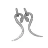 Modieuze en modieuze driedimensionale slangenoorbellen met micro-ingelegde zirkoon oorbellen, python oorbellen, serpentijn oorbellen
