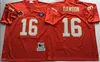 NCAA Mens Vintage Jerseys 19 Joe Montana Len Dawson Marcus Allen Derrick Thomas voetbalshirts gestikt