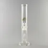 13-inch glazen waterpijp bong met rechte buis - gouden logo, ratelpercolator, mannelijk gewricht van 14 mm