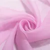 Cortina de Voile bordada rosa rosa para a decoração de festa de casamento da sala de estar Decora