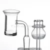 Quartz Banger Smoking Accessories with frosted BeveL Edge & Glass carb cap ball socket nail for Bong water pipes dab rigs 737 859