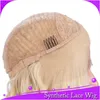 Mhazel Hoge temperatuur Vezel 613Blondepink Synthetische voorkant kan kantpruiken Lange losgolf Koperen Red Peruca Human Hair Pruiken voor BLAC5764774